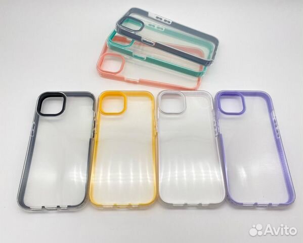 Чехол Радужный Прозрачный iPhone 11/12/13