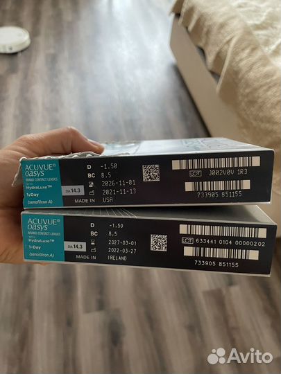 Линзы контактные acuvue oasys 1 day