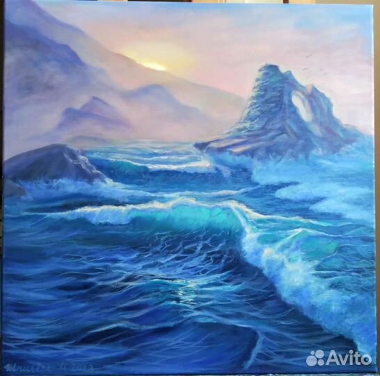 Картина маслом на холсте пейзаж