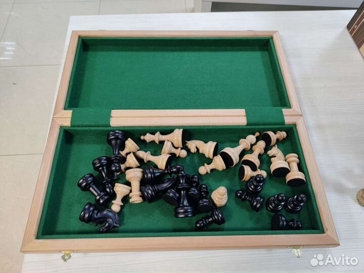 Шахматы красное дерево бук с утяжелением
