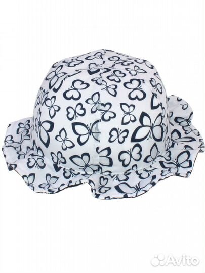 Capocubo Панама белая с синими бабочками