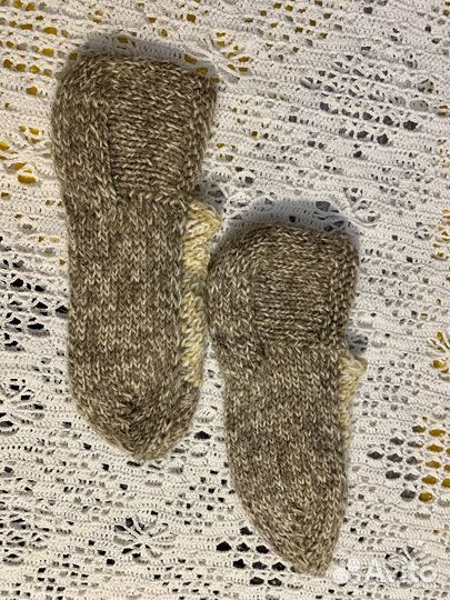 Носки слипы вязаные