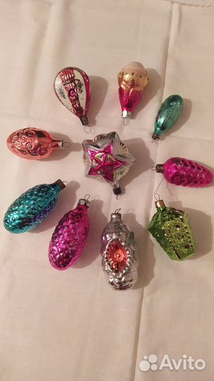 Елочные игрушки картонаж СССР