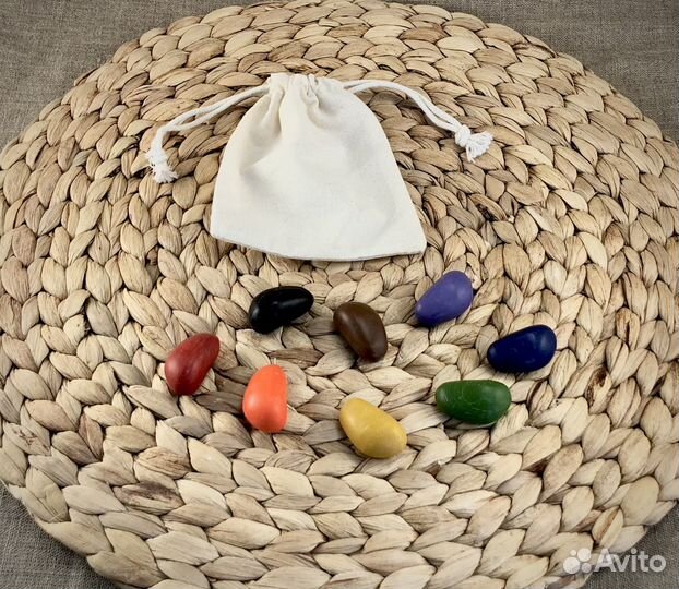 Мелки-камушки воск. Crayon Rocks, 8 яркие цв., х/б