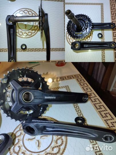 Система шатунов shimano altus alivio; suntour, GXP