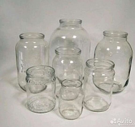 Банки разного обьема стеклянные много