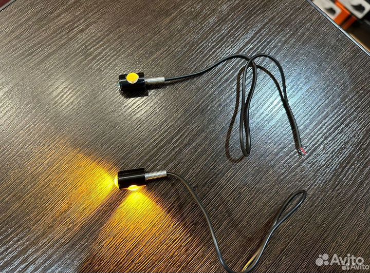 Мото поворотники LED для мото желтые