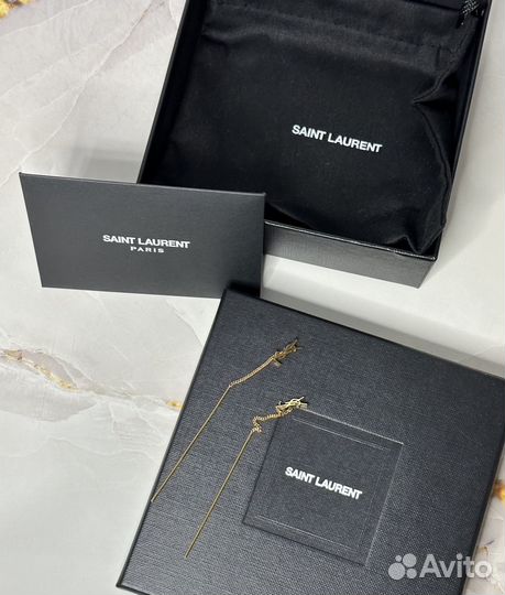 Серьги Saint Laurent