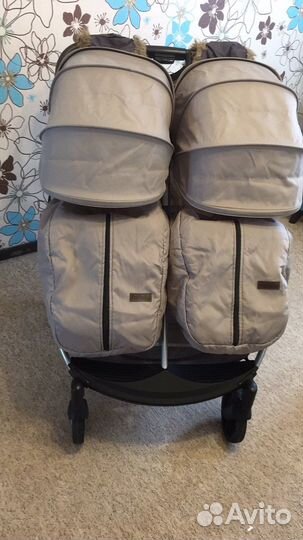 Прогулочная коляска для двойни и погодок Farfello