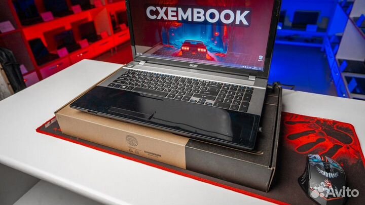 Игровой ноутбук Acer 17,3: 12гб, i7, GT 630M