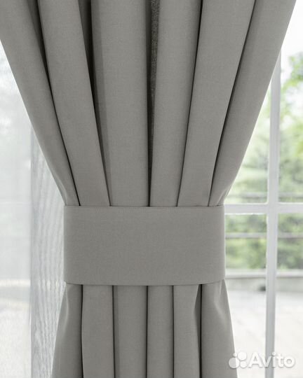 Шторы канвас Эдем Серый базальт
