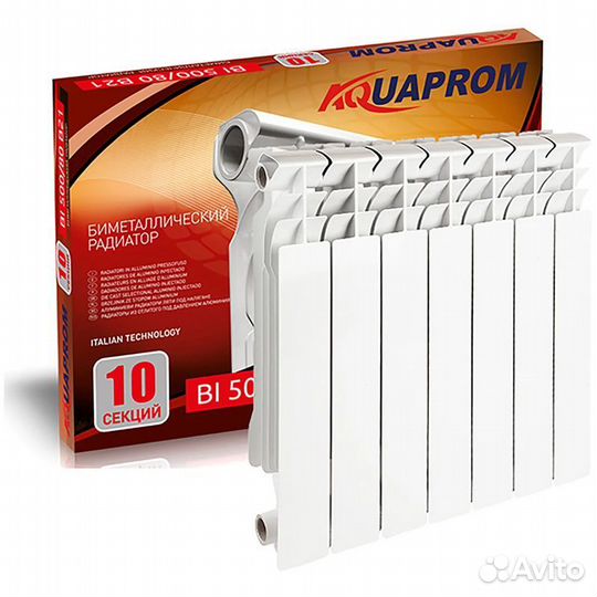 Радиатор биметаллический aquaprom 500/80 4 секции
