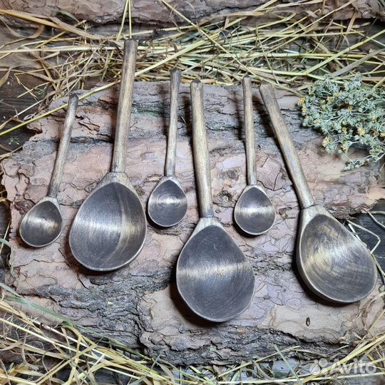 Ложки деревянные 6 шт. Набор Травник