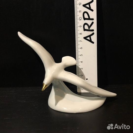 Фарфоровые статуэтки Чайка,Гусь. Венгрия