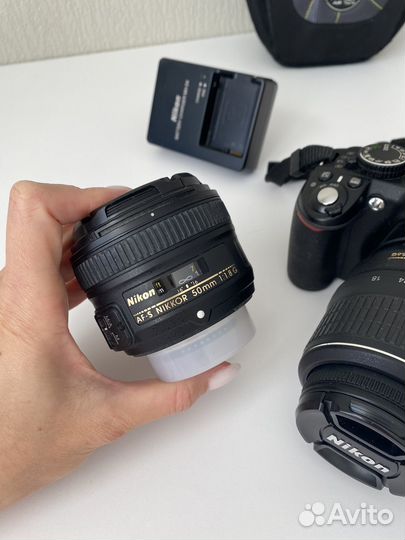 Обьектив Nikon 50mm f/1.8G AF-S Nikkor, черный