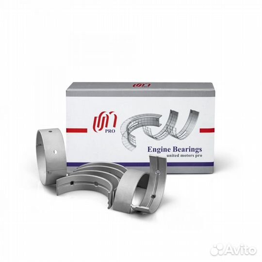 Вкладыши коренные 0.25 (с упорным подшипником, канавки-180, на 4-ой шейке -360) Audi/VW 0.8-1.8 UM