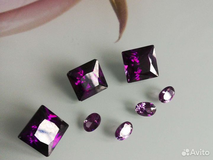 Аметисты (огранёные)
