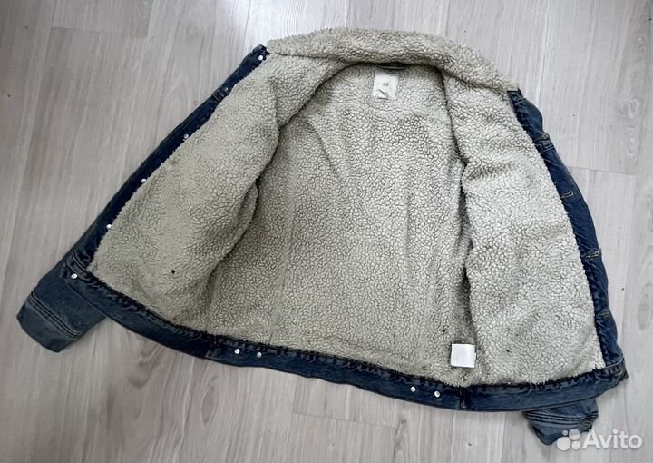 Джинсовая куртка мужская утепленная