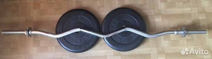 Штанга с блинами