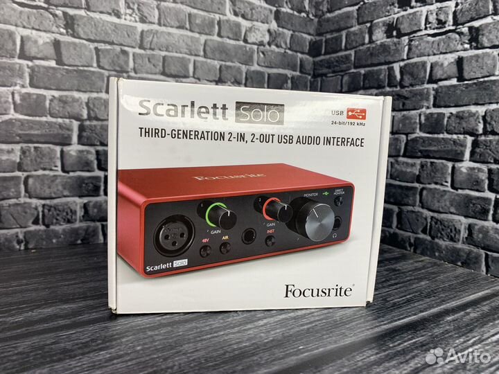 Focusrite scarlett solo 3rd gen