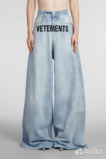 Широкие джинсы vetements (новинка 2024)