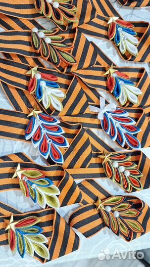 Георгиевская лента брошь