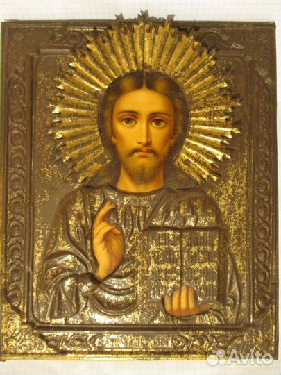 Икона Господь Вседержитель. Размер 27 Х 22.5 см