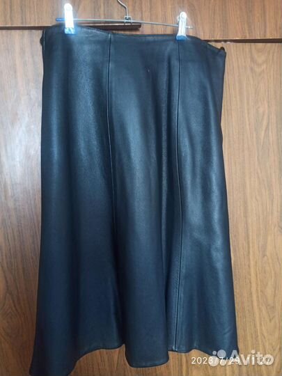 Кожаная юбка натуральная 48 50