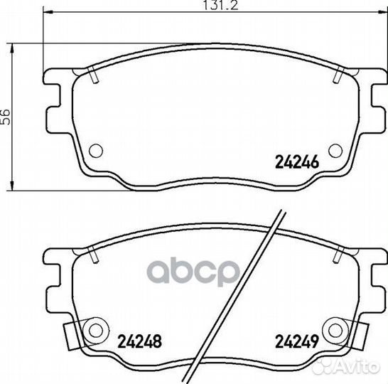 Колодки тормозные дисковые перед (PF-5483)