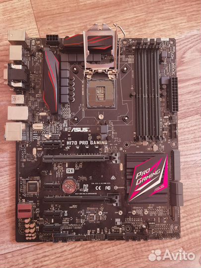 Материнская плата asus H170 PRO gaming + i5 6600k