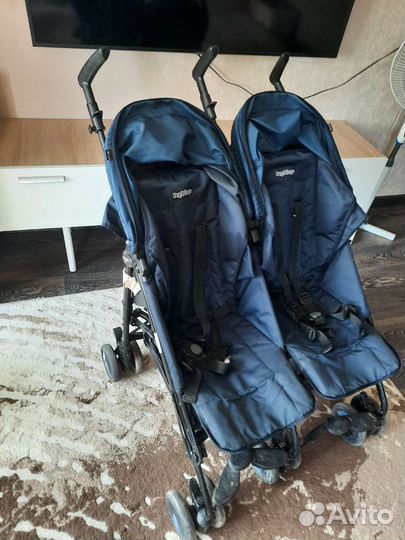 Коляска для двойни peg perego