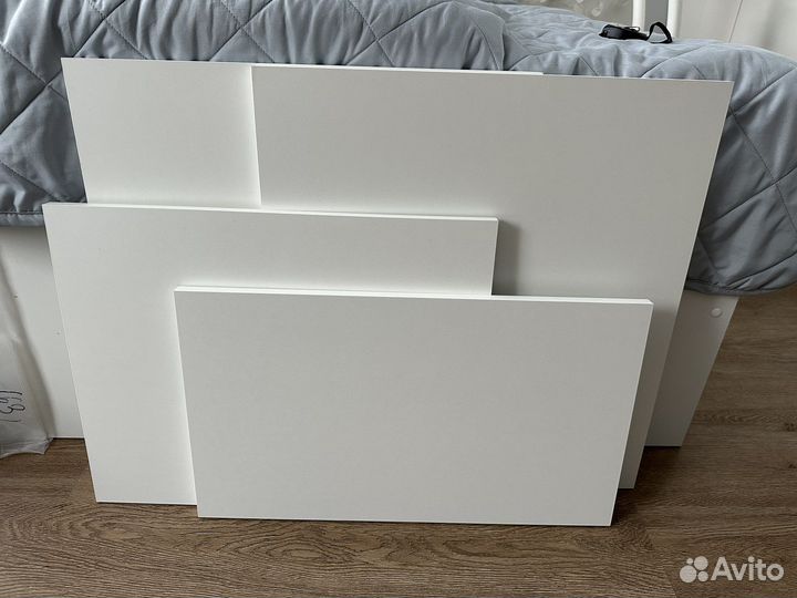 Полки IKEA белые kompliment