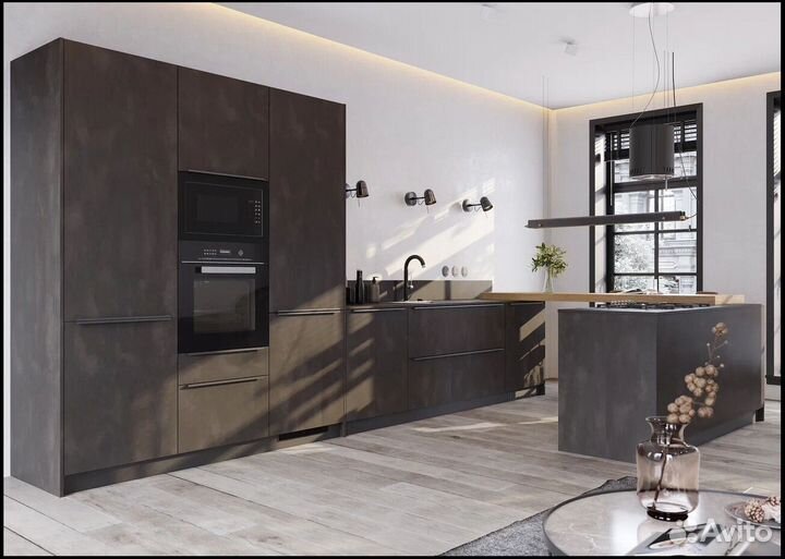 Кухня под потолок встраиваемая