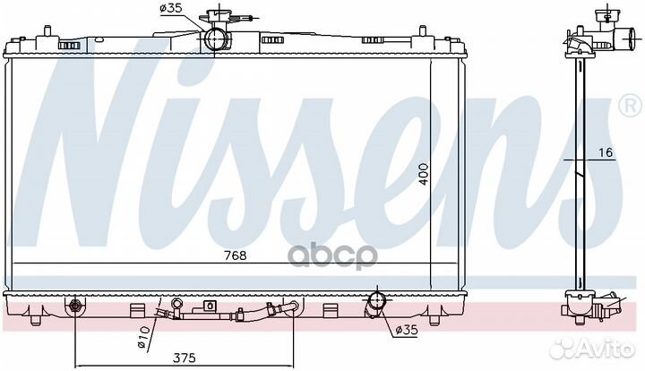 Радиатор 646906 Nissens