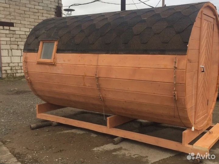 Баня-бочка под ключ