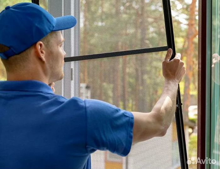 Москитная сетка на окна, изготовление усиленная