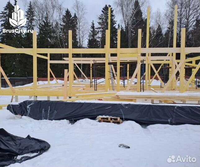 Клееный балка брус