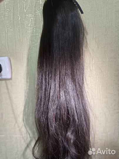 Волосы премиум шиньон хвост