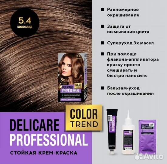 Краска для волос Delicare Professional Новинка