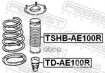 Пыльник заднего амортизатора tshbae100R Febest