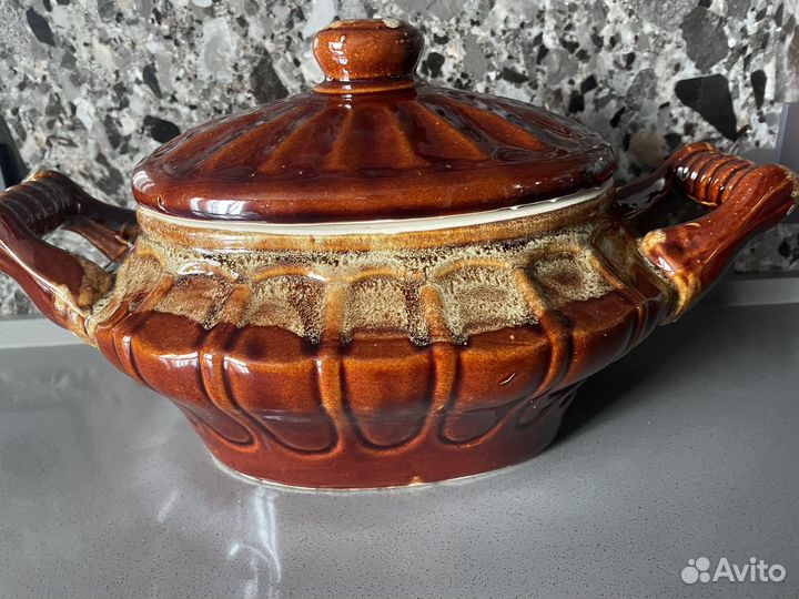 Фаянсовая посуда, котлетница времен СССР