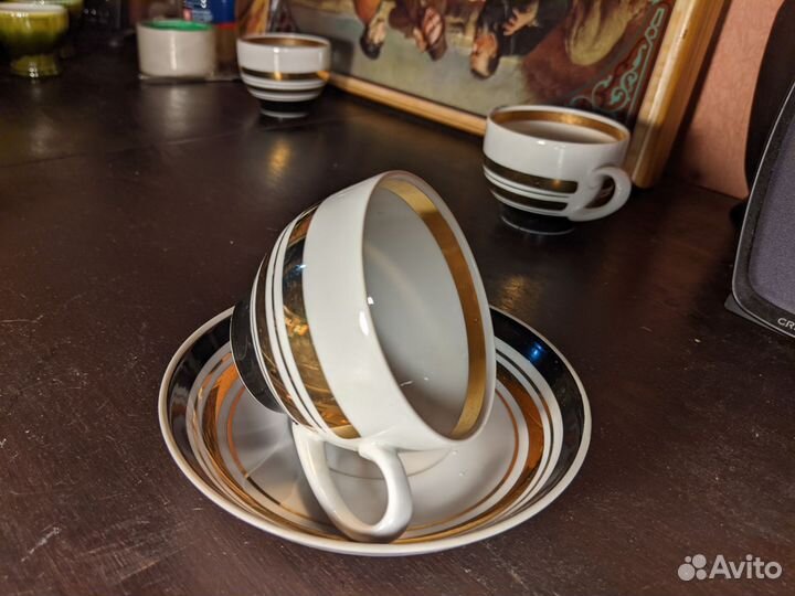 Чайная пара Дороги, Вербилки. Фарфор