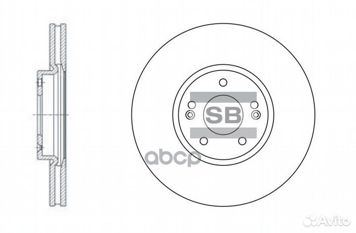 Диск тормозной SD1053 Sangsin brake