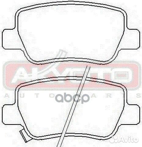 Колодки тормозные дисковые задние toyota avensi