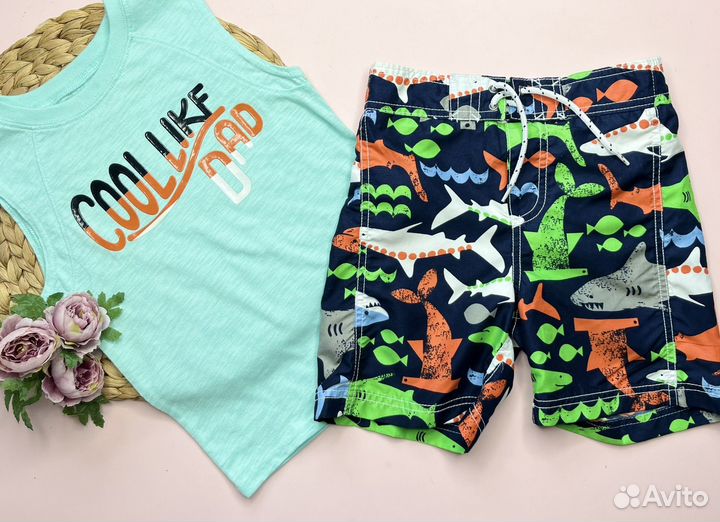 Пакет фирменных вещей на мальчика 98-104 см