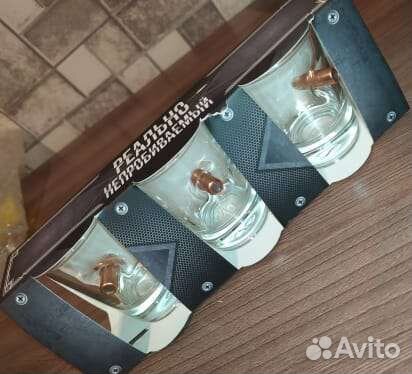 Набор рюмок с настоящей пулей 