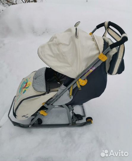 Санки-коляска Nika 6 колес