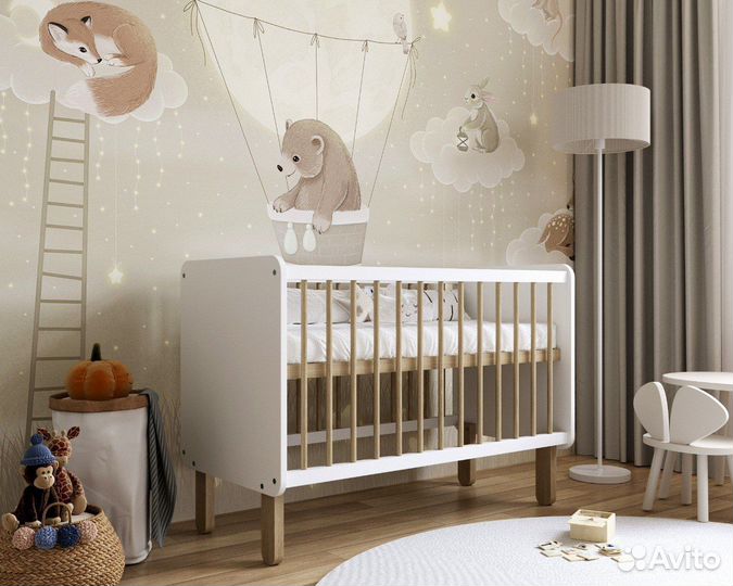 Кроватка для новорожденных с матрасом