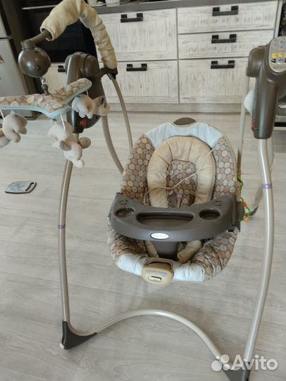 Детские качели шезлонг