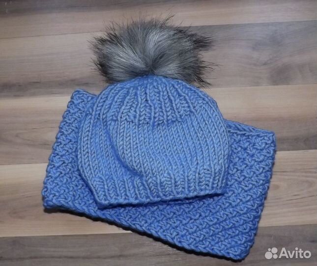 Шапка и снуд шарф для мальчика